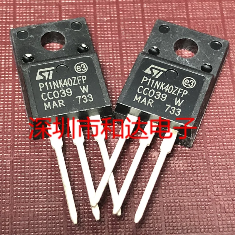 10pcs P11NK40ZFP STP11NK40ZFP TO-220F 400V 9A