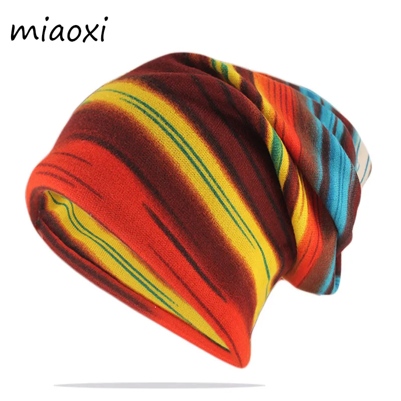 New Colorful Fashion Autumn Warm Women Beanies Skullies Causl Girl Hat Scarf Double Used Outdoor Gorras Hip Hop Brand Bone Sale