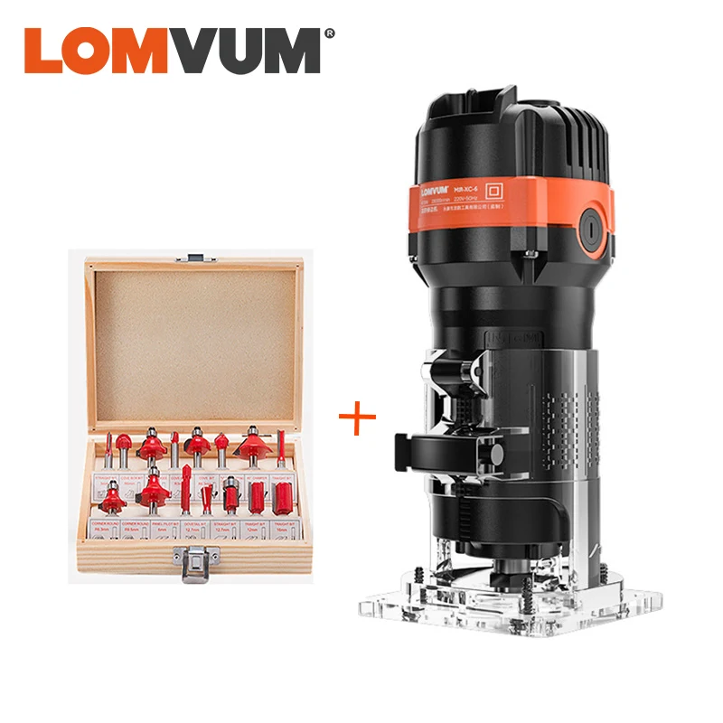 Electric Trimmer Woodworking Router Wood Hand Milling Machine 220V Milling Cutter Trimming  Slotting Decoration Cutting Tools