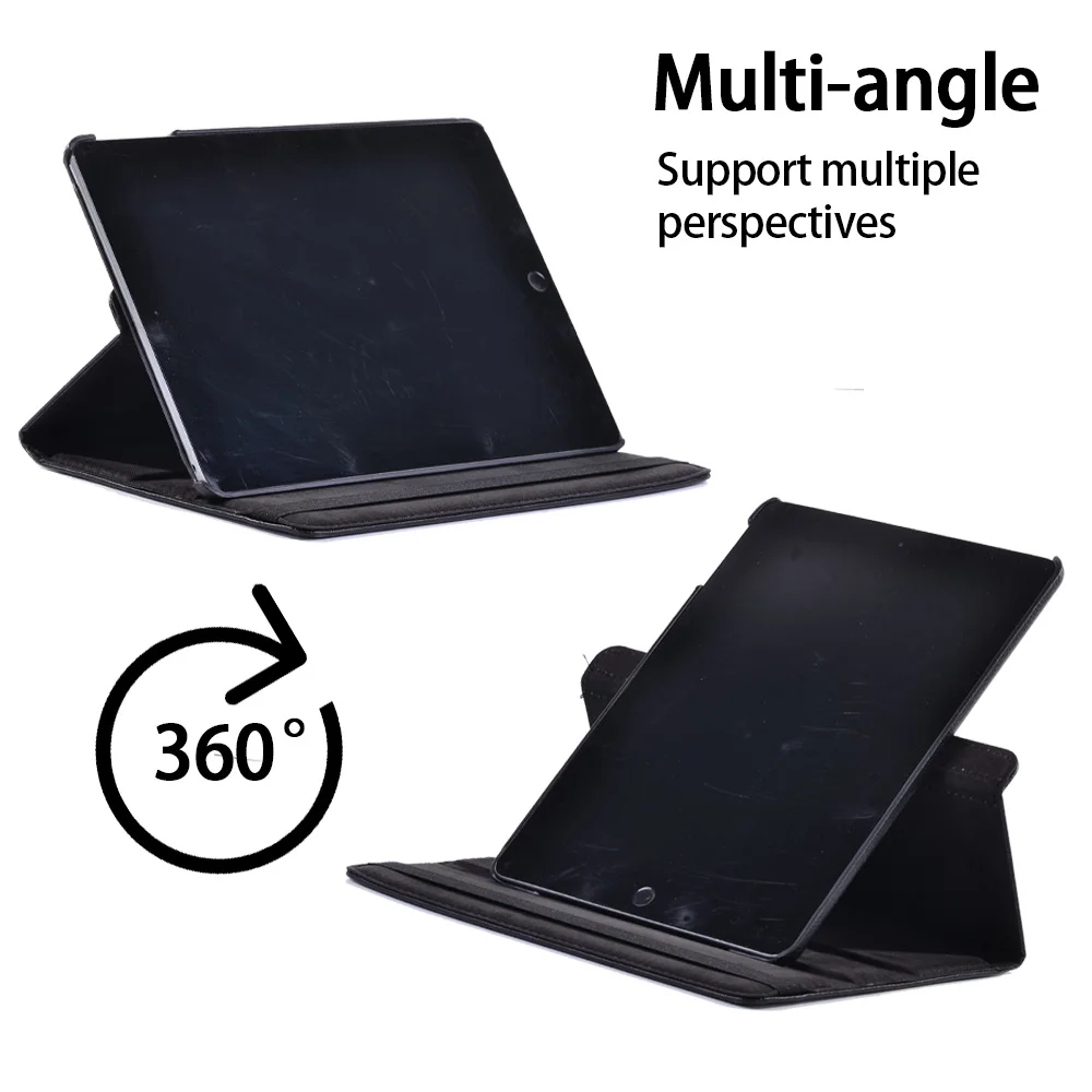 حافظة جلدية دوارة 360 لهواتف ابل ايباد اير 1 اير 2 9.7 انش/ايباد 5 6 حقائب الجيل الخامس 6