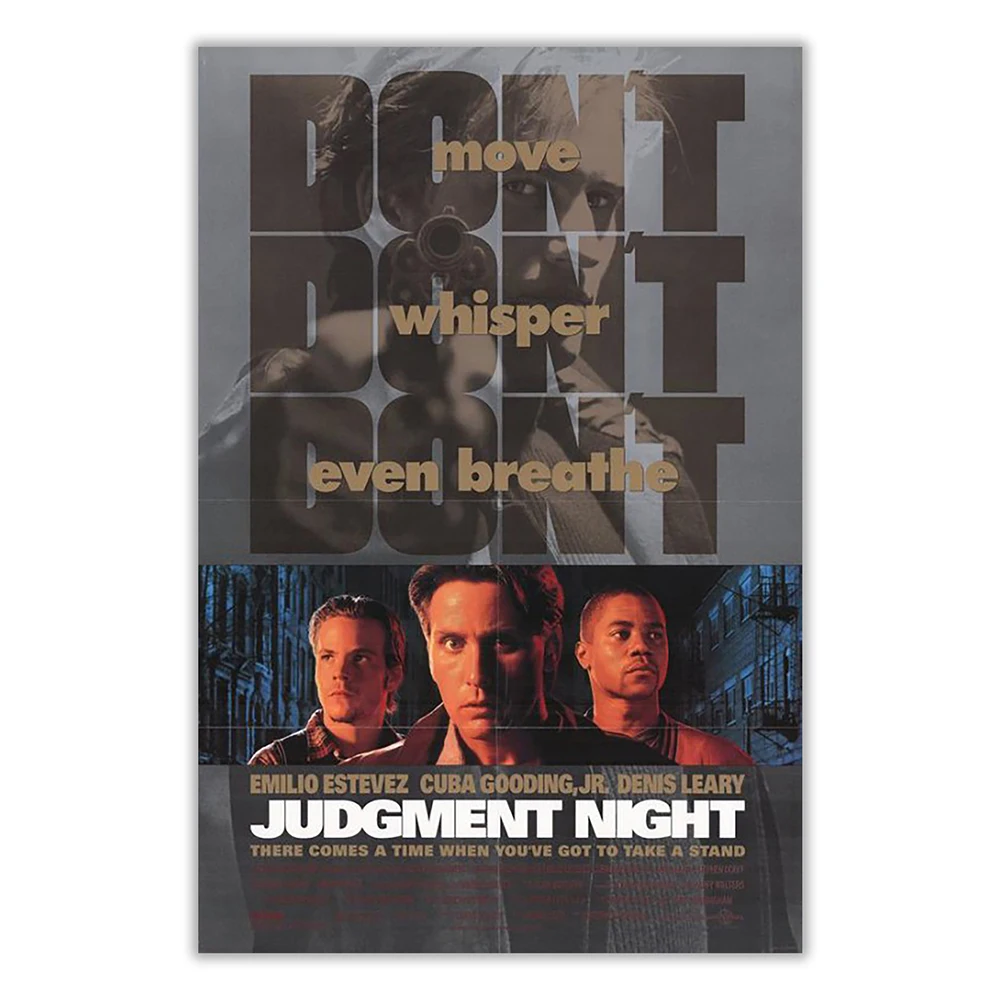 V2610 Judgment Night Vintage Classic Movie Wall Silk Cloth HD Poster Art Home Decoration Gift