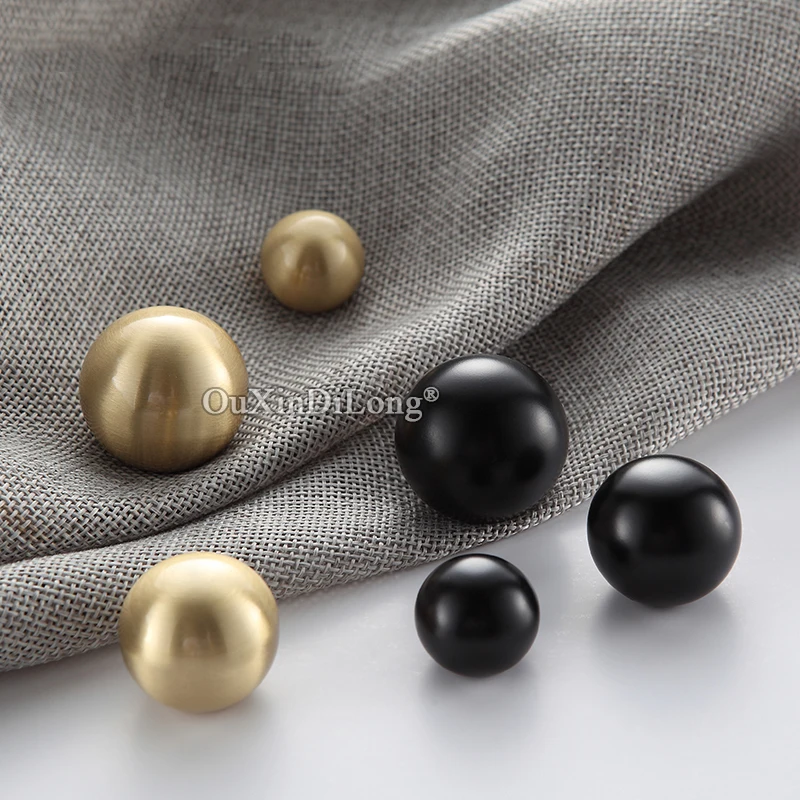 Brand New 10PCS Pure Brass Round Ball Furniture Handles Drawer Pulls Cupboard Wardrobe Kitchen Shoe TV Wine Cabinet Pulls Knobs