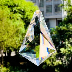 90mm avize bölüm kristal asılı cam sanat kristal prizma Rainbow gökkuşağı Maker Suncatcher DIY ev düğün dekor aksesuarları