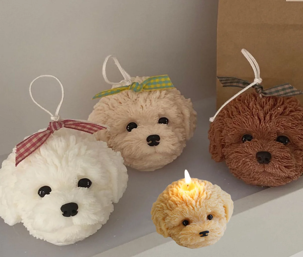 Soy Wax Candle Teddy Cute Scented Candles Aromatherapy Wholesale Fragrance Home Decoration For Wedding Birthday Photo Gift