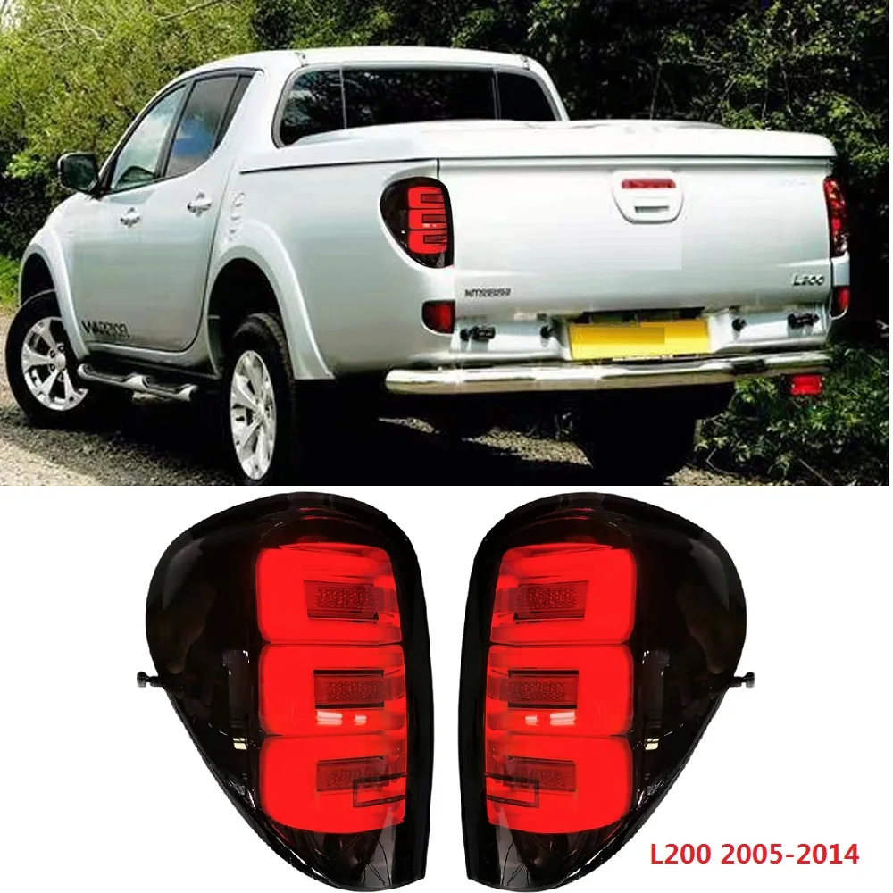 Rear Tail Lights Lamp Fit For Mistubishi Triton L200 2007-2014 Led Tail Lamps Turn Signal Brake Lights working Light