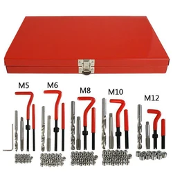 131pcs THREAD/RETHREAD REPAIR KIT/SET M5 M6 M8 M10 M12 METRIC