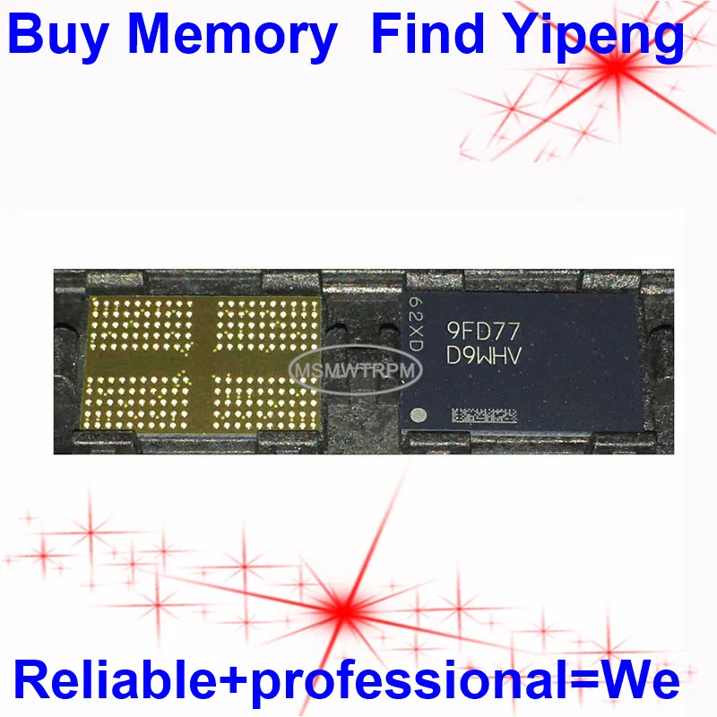 D9WHV MT53D1024M32D4DT-053 WT:D 200FBGA LPDDR4 3733Mbps Ponsel 4GB Tablet Laptop DDR LPDDR Memori Flash Chip MT53D1024M