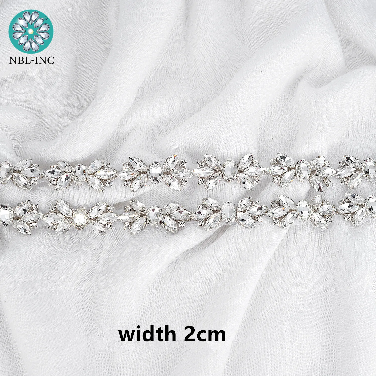 (1 yard) oro Argento di cristallo strass da sposa cintura trim oro iron on sew on per il vestito da sposa WDD1064