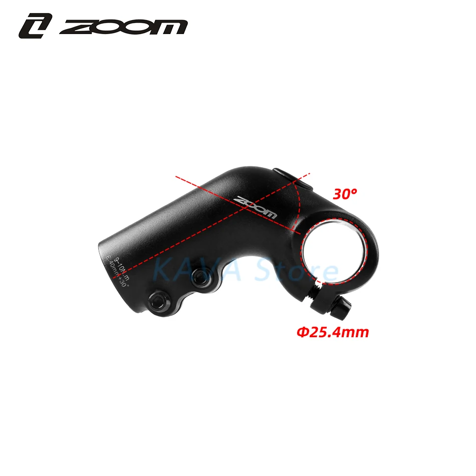 ZOOM Child Bike Handlebar Rise Ultralight C614 25.4mm Mountain Bicycle Stems City Bike Stem Bike Parts