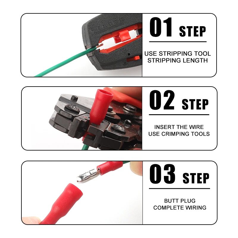 Conector de cable eléctrico hembra y macho, surtido de 50 piezas, terminales de bala a tope para cableado de Audio, 22 ~ 10AWG