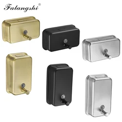 1200ml liquid Soap Dispenser Wall Mount Manual Bathroom Soap Pump Stainless Steel Hand Soap Shampoo Dispenser WB8608