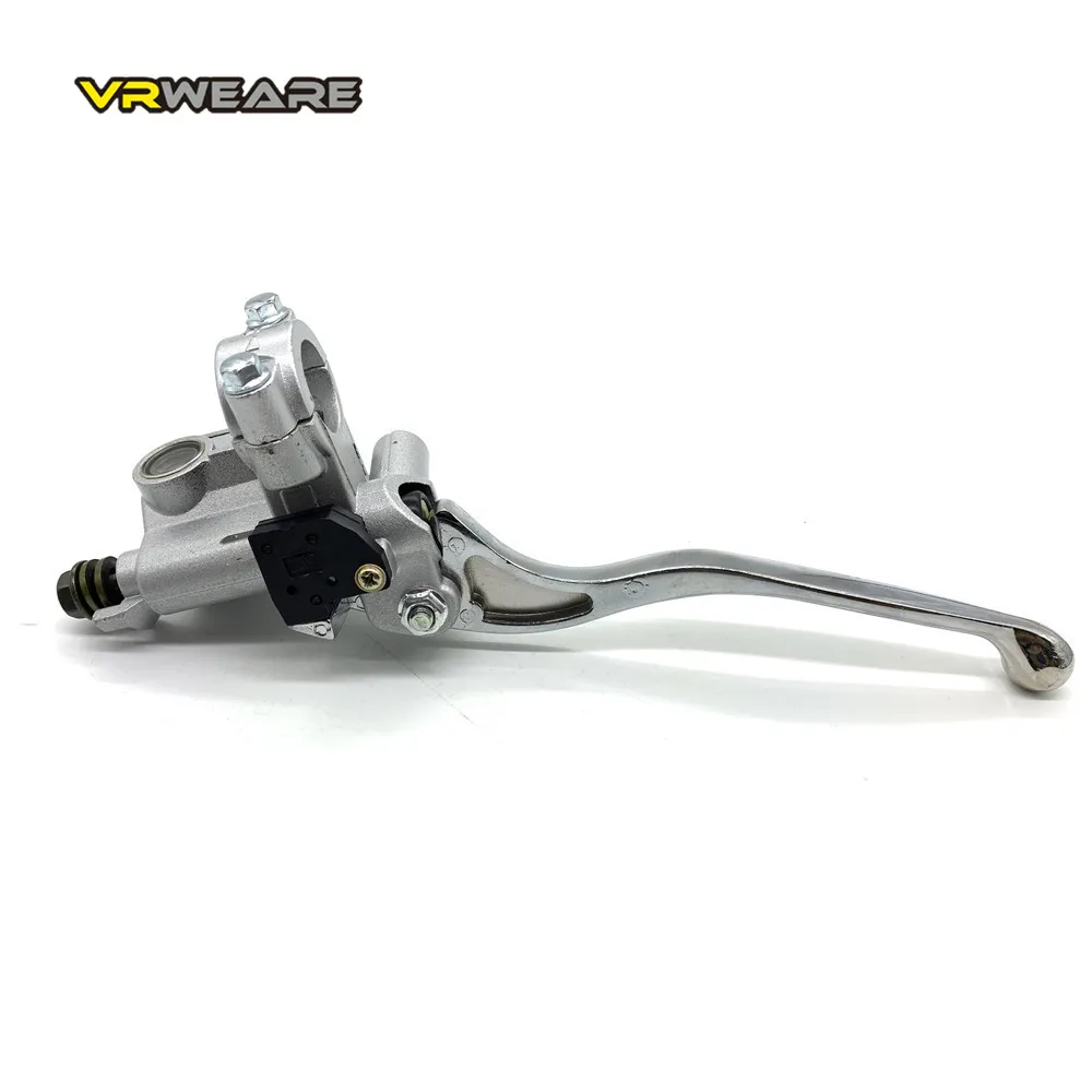 UNIVERSAL Motorcycle Brake pump Front Wheel Cylinder Disc Brake Hydraulic Pump Assy Motorbike Up Pump Level 125cc silver