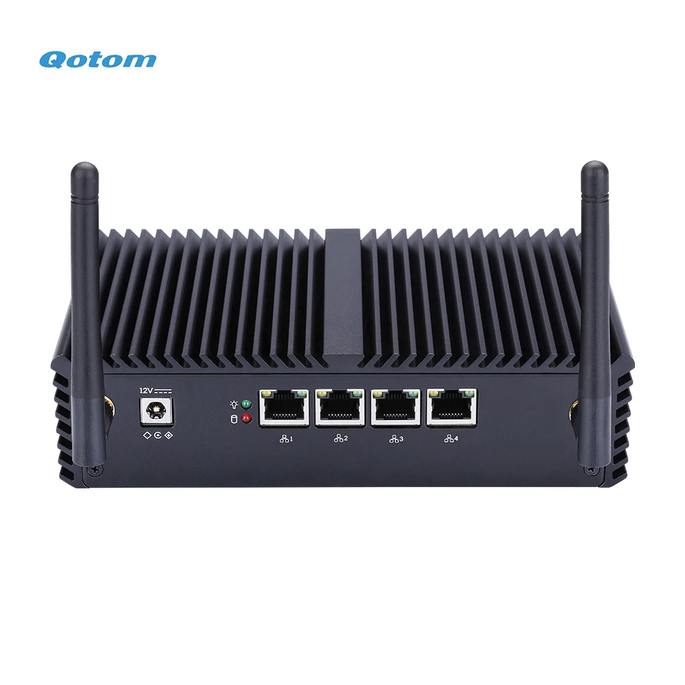 Qotom 4x intel i225v 2,5g lan mini pc I7-5500U prozessor hd 1.4/ RS-232/usb home office router firewall