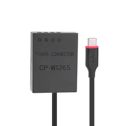 KingMa NP-W126 W126S USB-C typu C imitacja baterii moc Adaptda DC łącznik dla Fujifilm X-T3 XT2 XT30 XS10 XT200 XT100 X100V X100F