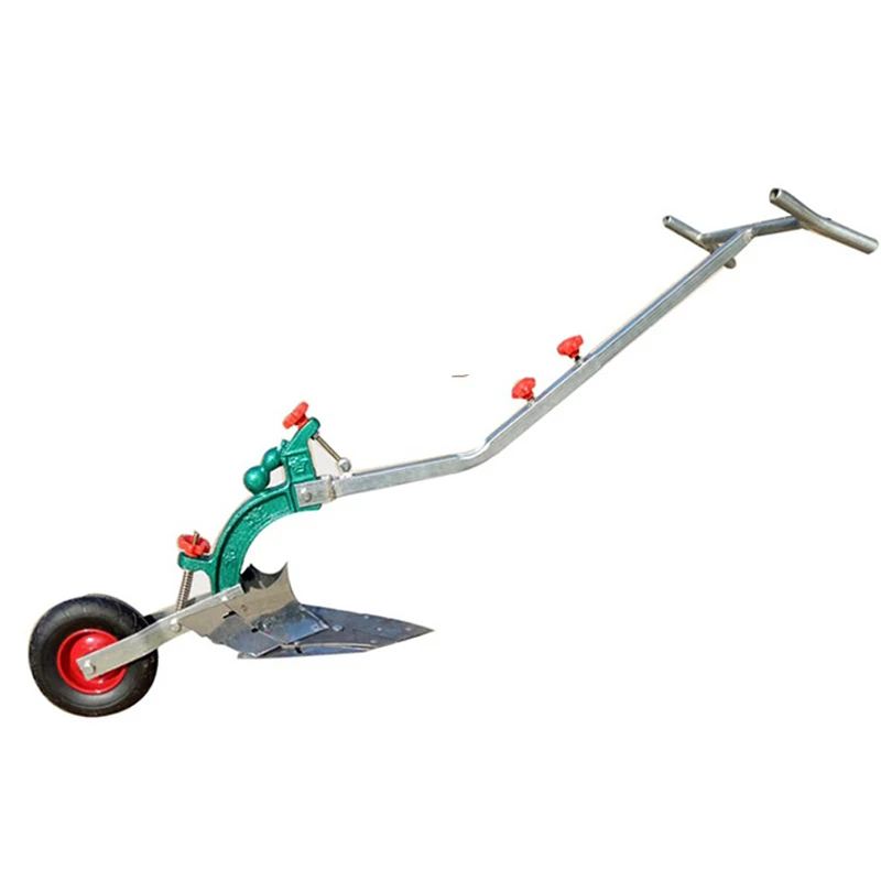 Mới Hào Dụng Cụ Mở Cày Thủ Công Bằng Tay Cày Nhỏ Máy Móc Nông Nghiệp Micro-Tiller Tay Rãnh Cày Ridger bánh Diameter22cm