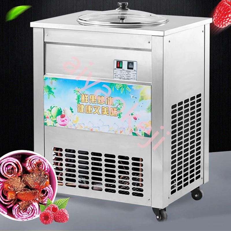 Fully automatic High-power Ice frying machine Commercial yoghourt fried ice cream machine Pan Fried Ice Cream Roll Machine