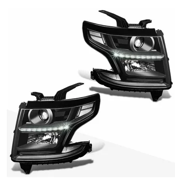 Sulinso For 2PCS  headlight for 2015 2016 2017 Chevrolet-Suburban Projector Headlights w/LED DRL