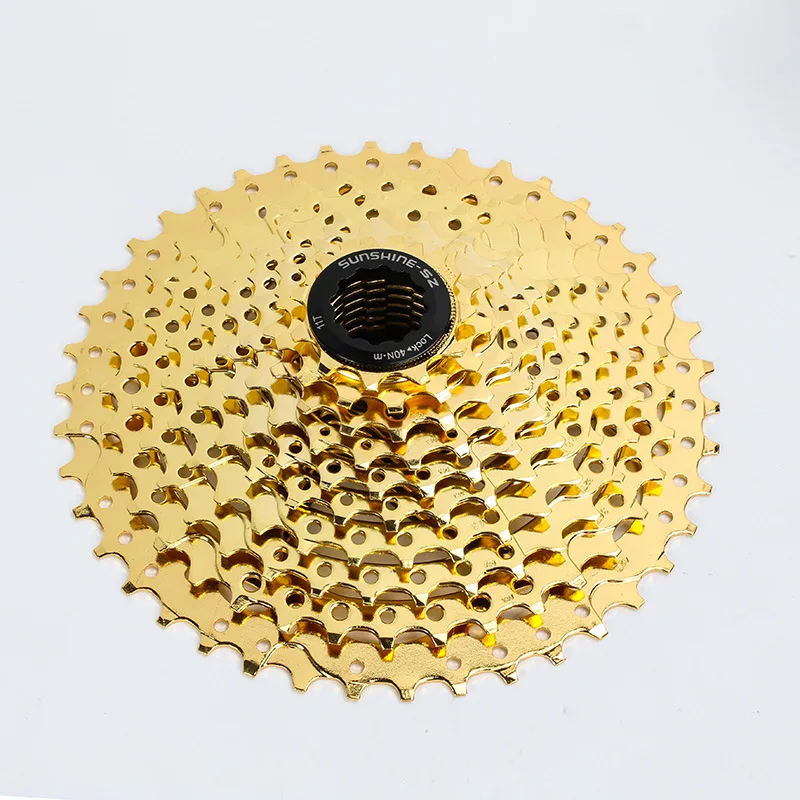 MTB 10 Speed Gold Cassette 10s 11-36T/42T Golden Freewheel Mountain Bike Flywheel For M610 XT M785 SLX M670 M975 NX GX X5 X7 X9