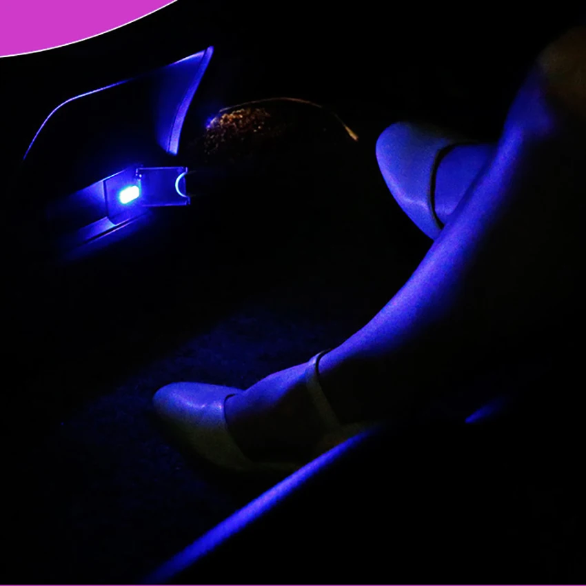 Mini USB LED Licht Tasche Auto LED Innen Beleuchtung USB Atmosphäre Licht Dekorative Nacht Lampe für Autos Fahrzeug Notebook