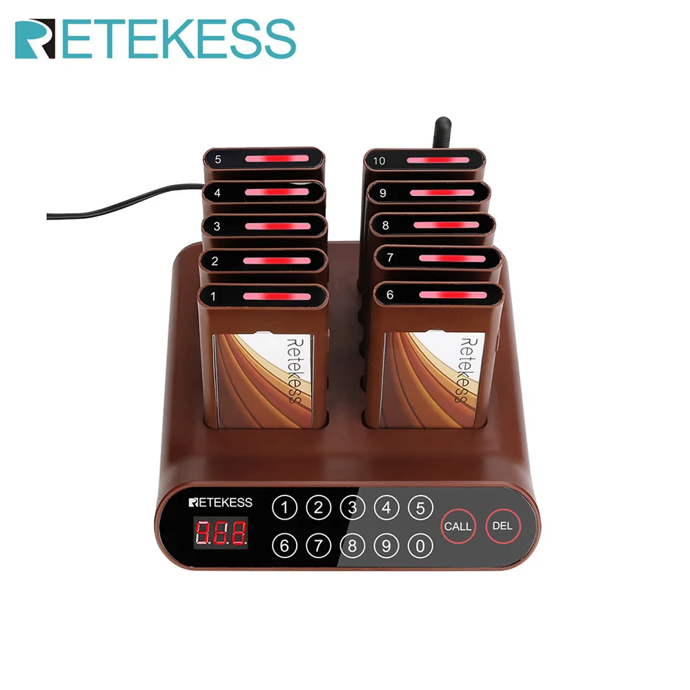 RETEKESS TD175 Restaurant-Pager Drahtloses Rufsystem Vibrations-Untersetzer Buzzer Empfänger für Food Trucks, Cafés, Bars, Kliniken – Detail 34