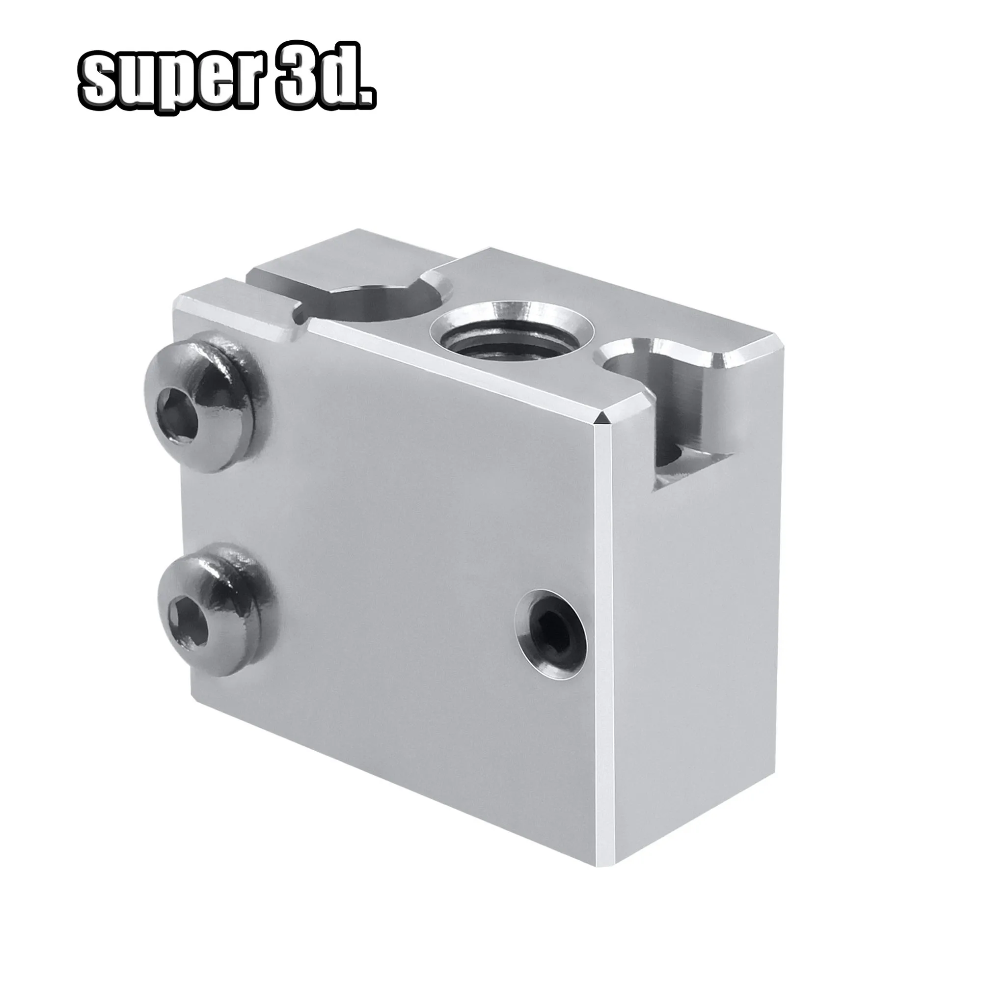 Bloque de calor de aluminio para impresora 3D Volcano Hotend, actualización de 2/1 piezas, PT100, para extrusora Titan
