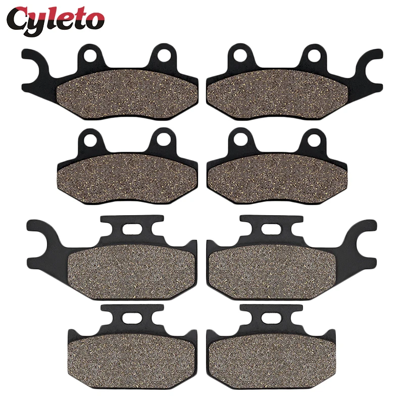 Cyleto Motorcycle Front and Rear Brake Pads for Can Am Maverick 1000R 2013 2014 2015 2016