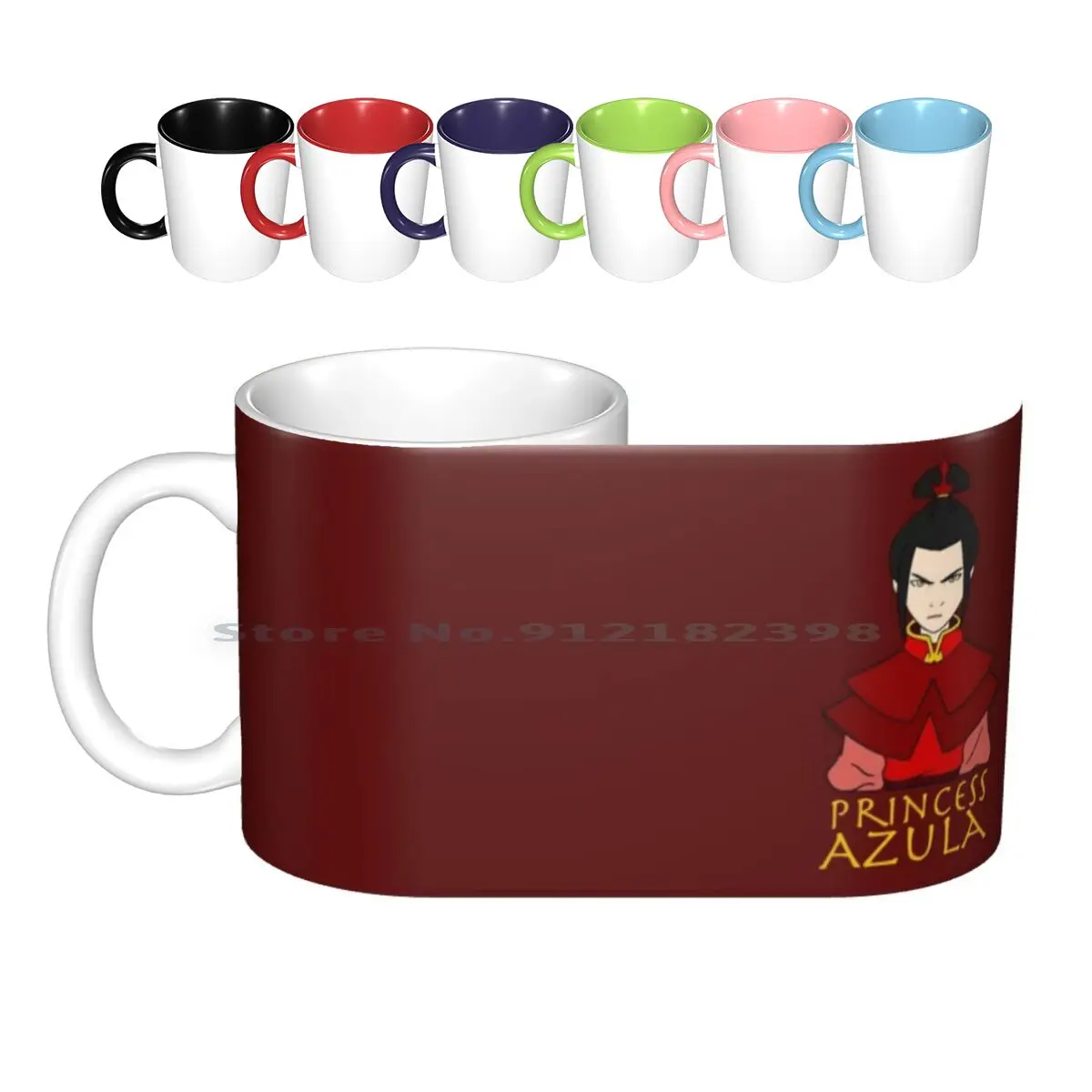 Princess Azula Ceramic Mugs Coffee Cups Milk Tea Mug The Last Airbender Water Tribe Earth Kingdom Fire Nation Air Nomads Korra