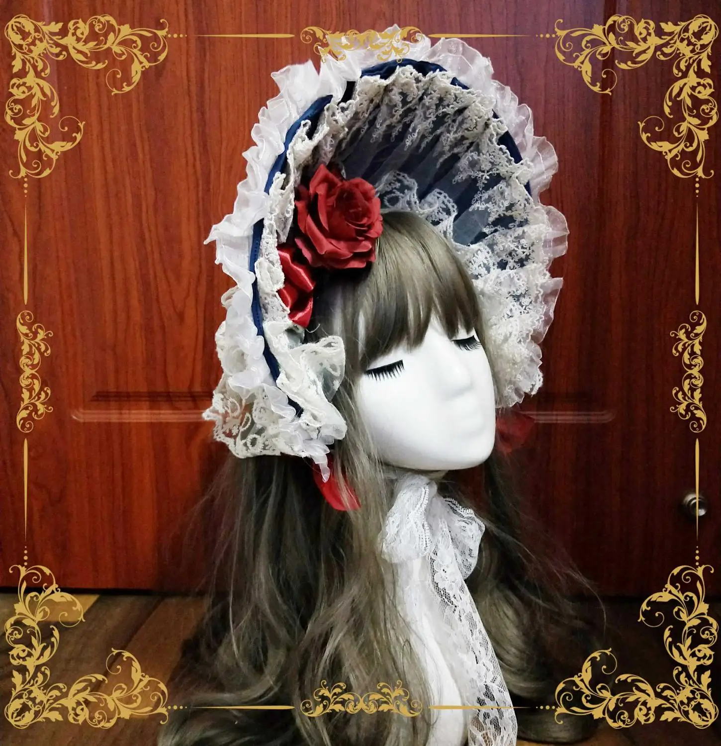 Lolita headdress หิมะ Cape BNT หมวก Kawaii สาวอุปกรณ์เสริมผม Gothic Lolita Sweet Lolita Headwear คอลเลกชันสาวคอสเพลย์