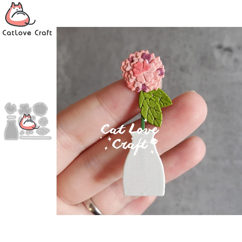 

Catlove Hydrangeas Flower Metal Cutting Dies Scrapbooking Mold Stencil Die Cuts Card Making DIY Craft Embossing New Die For 2020
