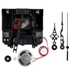 12888 Silent Sweep Movement With Music Chime Box Plastic Quartz Mechanism With Hands & Pendulum Drive Units DIY Clock Accessory