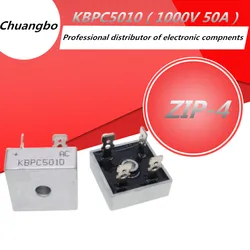 2PCS/LOT KBPC5010（1000V 50A） KBPC5010 diode bridge rectifier new KBPC5010