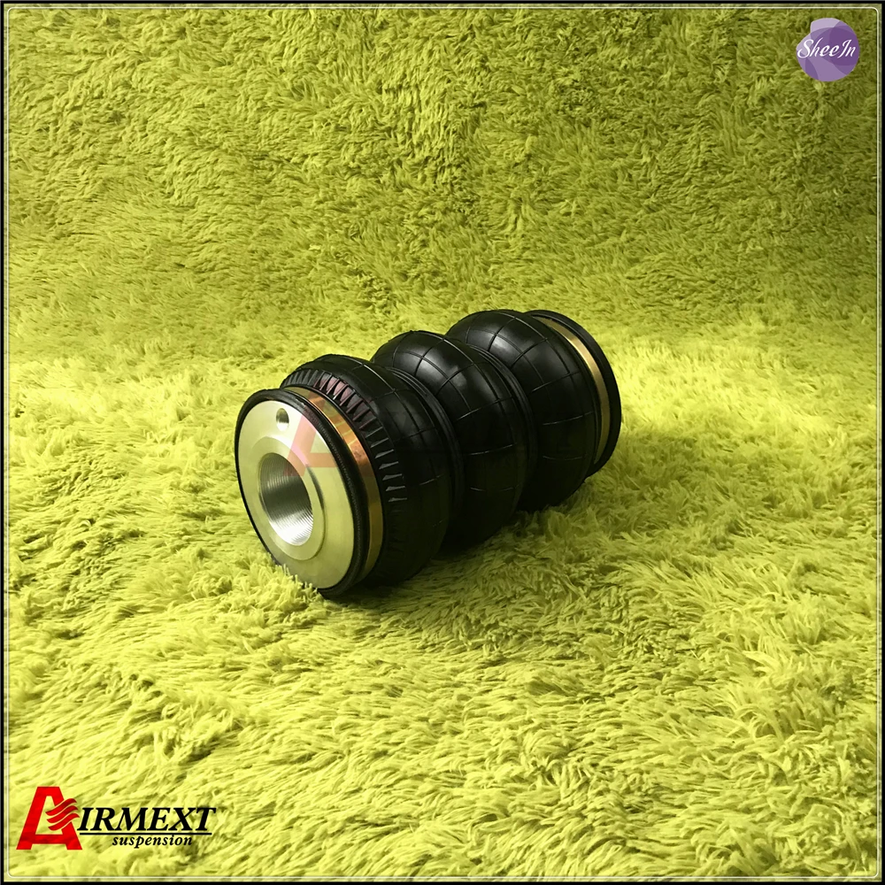 AIRMEXT®/SN130210BL3-DT1/Fit D2 coilover (Thread pitch M50*2)Air suspension Triple BELLOW rubber airspring/airbag shock absorber