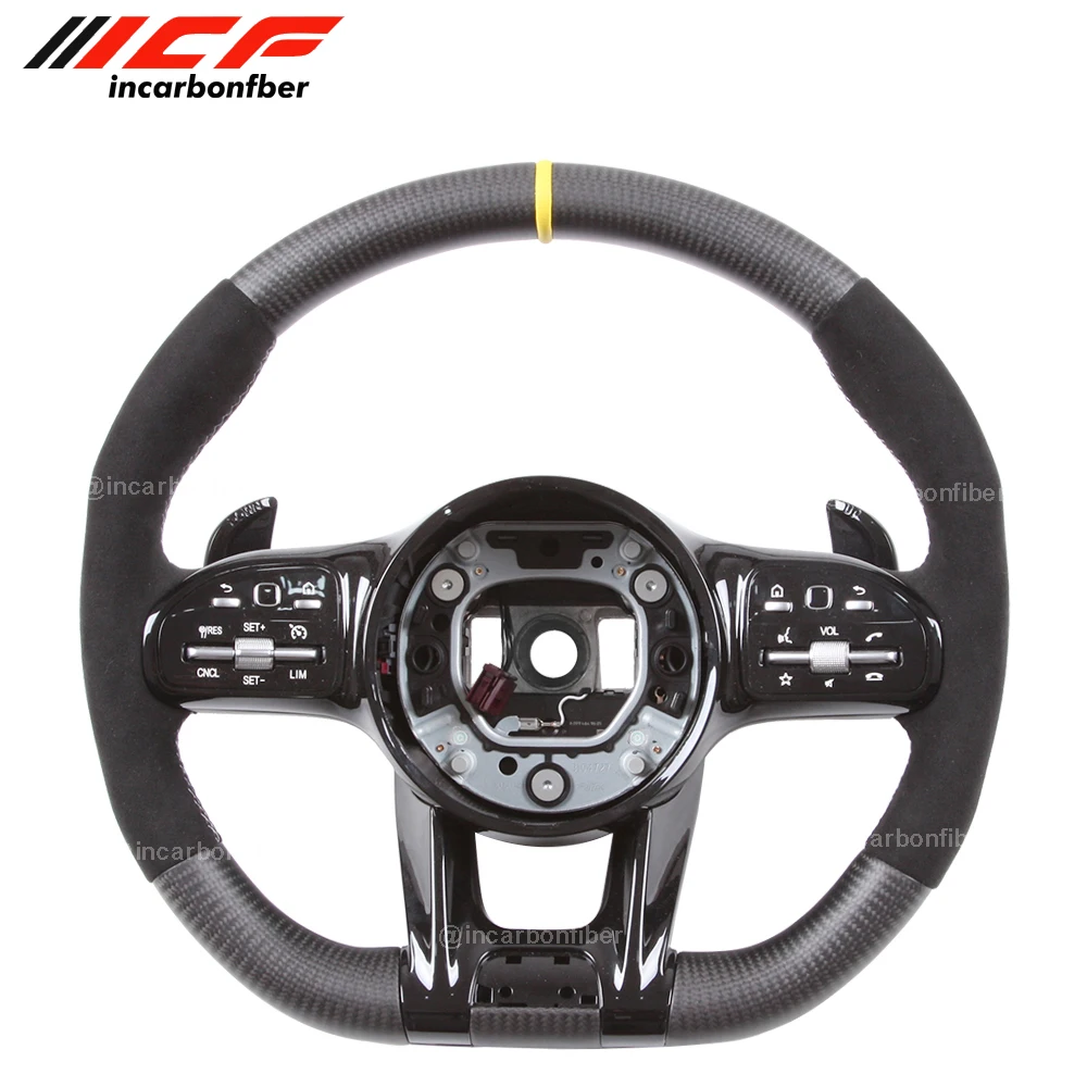 

Carbon Fiber Steering Wheel for Mercedes Benz A C E S G Class CLS AMG W177 W205 S205 W213 W222 C257 X166