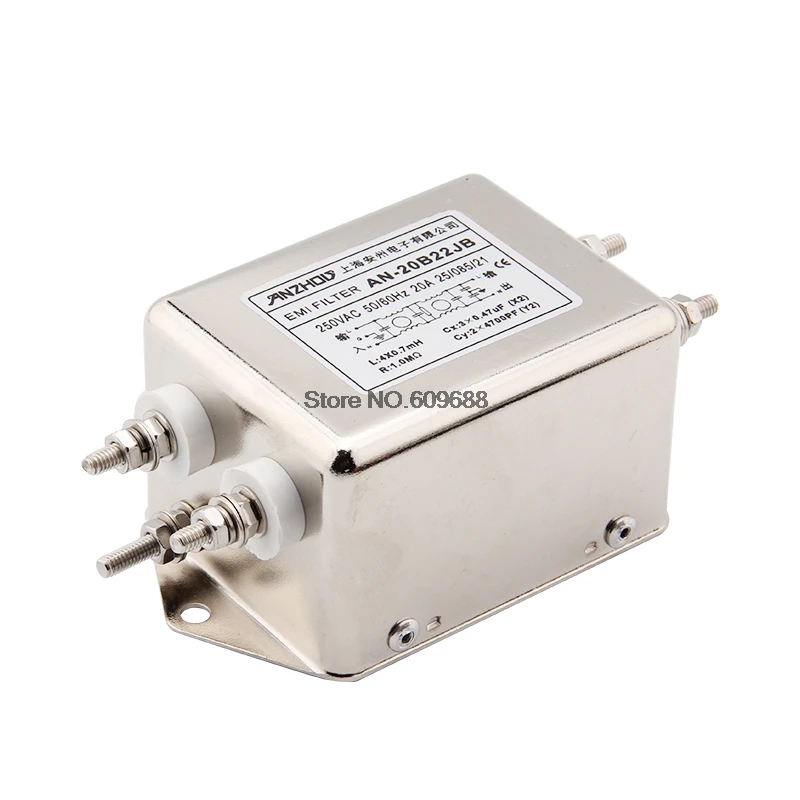 

AN-20B22JB 20A 250V Double-Section High-Performance Power Filter PLC Special Filter Inductor