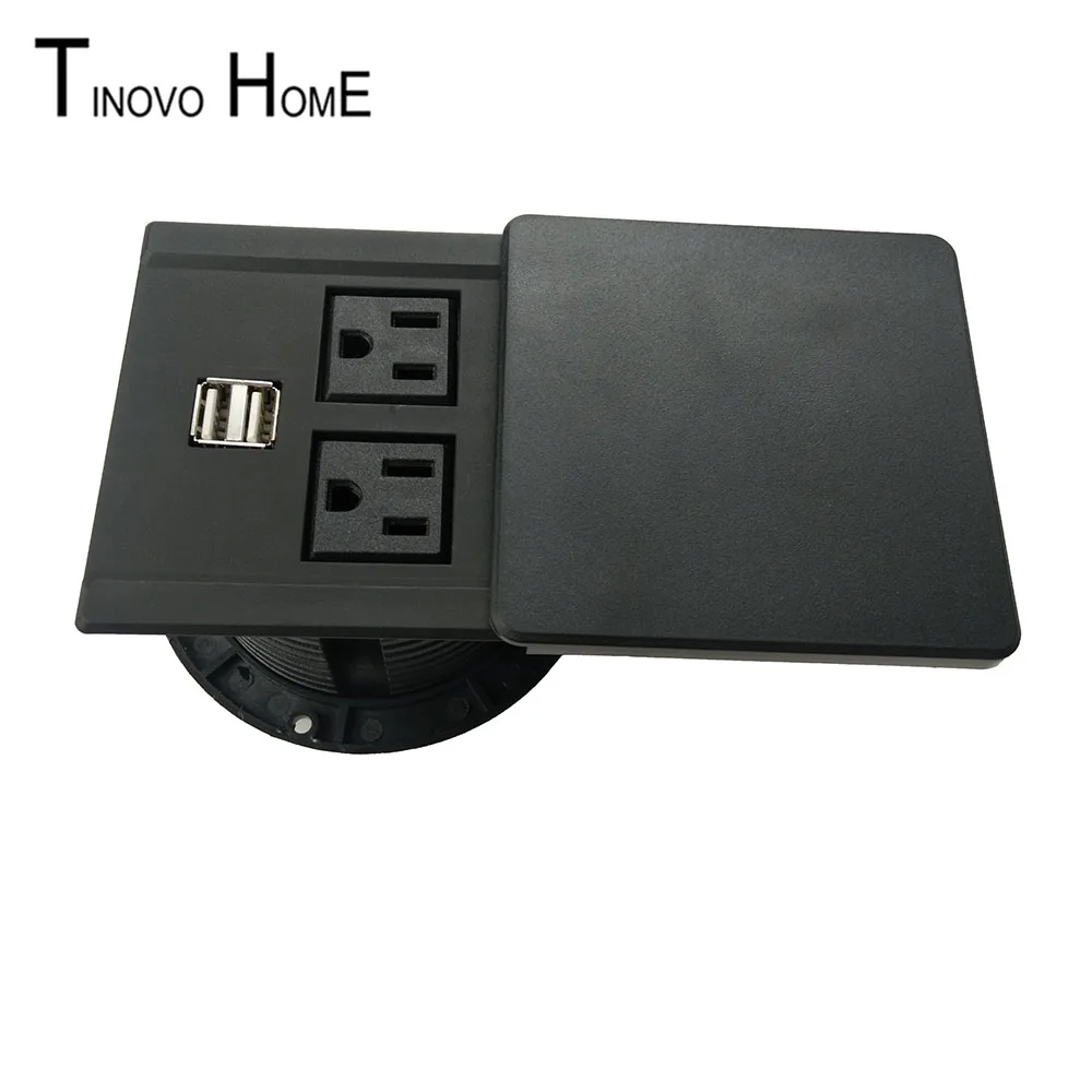 

Office table small socket / round socket / 2 American Standard with USB charging