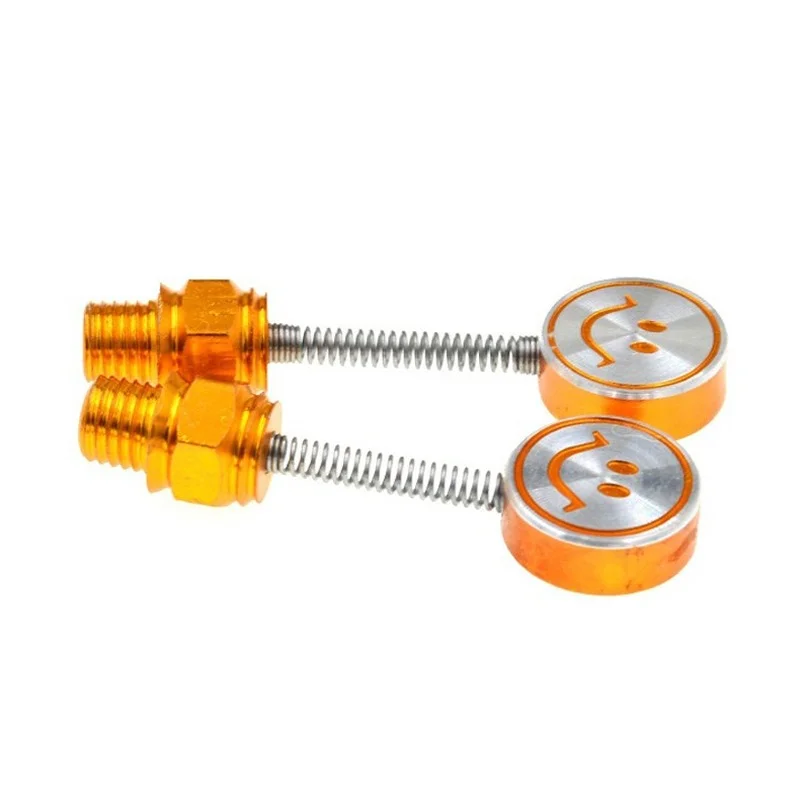 1 par 8mm 10mm universal guidão da motocicleta espelho assento decoração peças rosto sorridente primavera cabeça de agitação parafuso