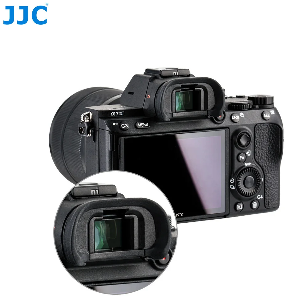 JJC-visor ocular de FDA-EP18 suave, accesorios para cámara Sony a7R4, a7R3, a7R2, a7III, a7S2, a7S, a99II