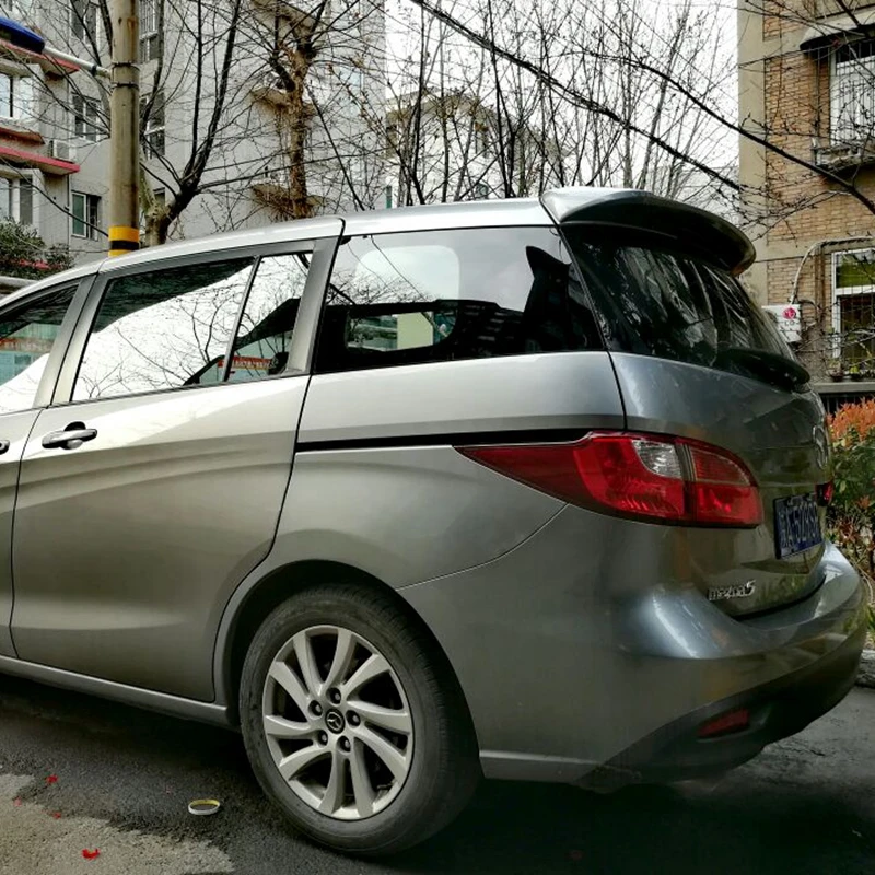 Per mazda 5 Spoiler materiale ABS di alta qualità Car Rear Wing Primer colore Spoiler posteriore per Mazda 5 Spoiler 2011-2015