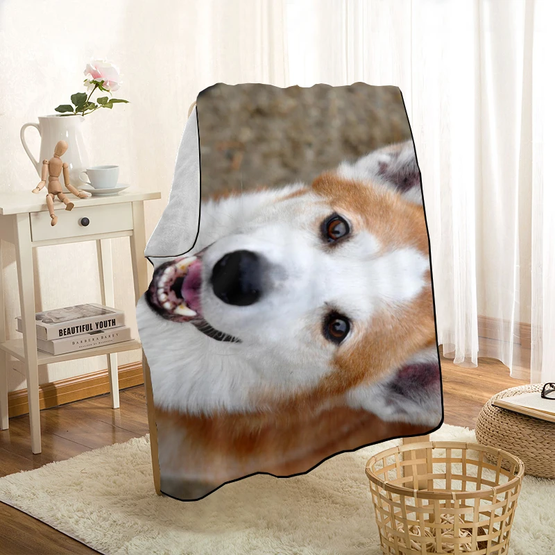 

New Arrival Pembroke Welsh Corgi Blankets Printing Soft Blanket Throw On Home/Sofa/Bedding Portable Adult Travel Cover Blanket