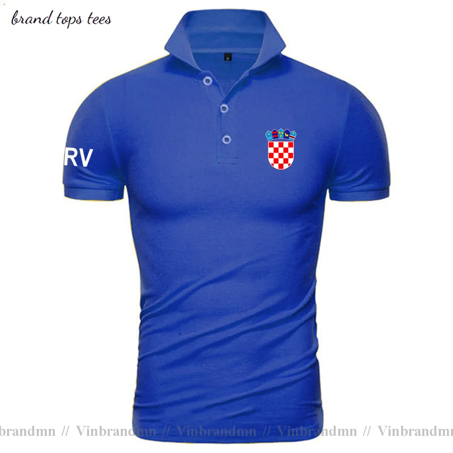 Croatia Hrvatska Croatian HRV Croats polo shirts men short sleeve white brands printed for country 2021 cotton nation team 20