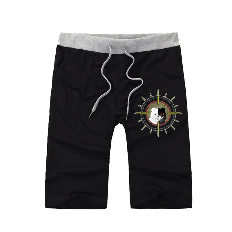 

Хлопковые шорты в стиле аниме «данганронпа», джоггеры, летние короткие штаны, повседневные укороченные брюки для мужчин и женщин, спортивные шорты для подростков