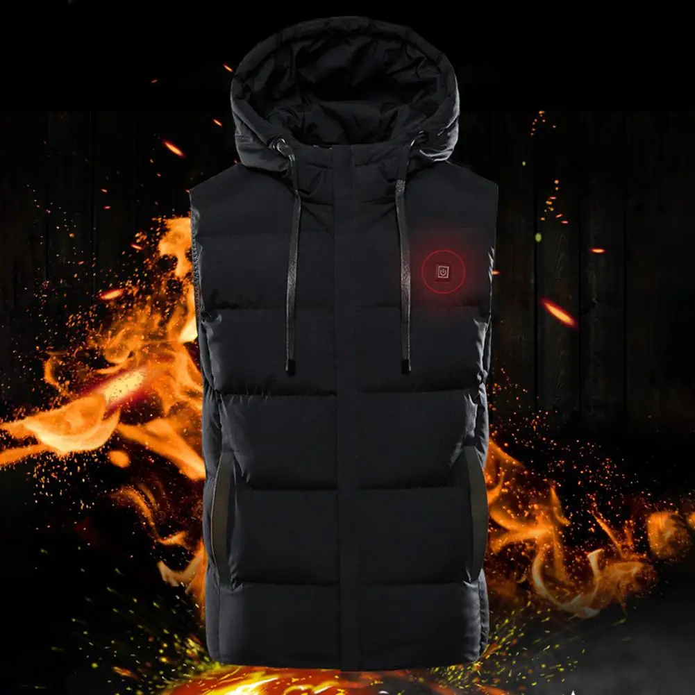 M-5XL Heated Vest Outdoor Warm washable women's vest USB Men Ms Heating Vest Winter Camping Hiking Warm Hunting Sport Jacket