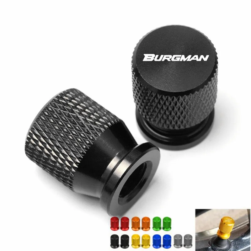 for Suzuki BURGMAN 650 400 125 200 250 AN650 AN400 AN125 AN200 CNC Accessorie Wheel Tire Valve Stem Caps Airtight Covers