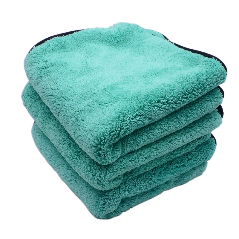 

3PCS 40cmx40cm 1200GSM Super Thick Plush Microfiber Car Cleaning Cloths Car Care Microfibre Wax Polishing Detailing Towels Soft