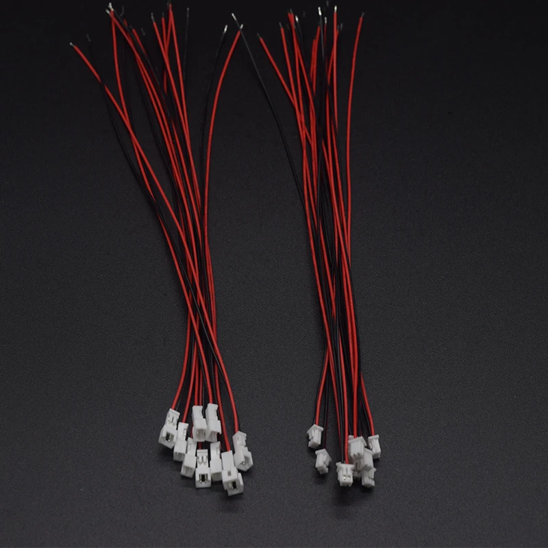 10Pairs Micro Mini JST 1.25mm 2 Pin Connectors Male Female Plug Wire Connector with Wire Length 150mm 28AWG For Eelectric Wires