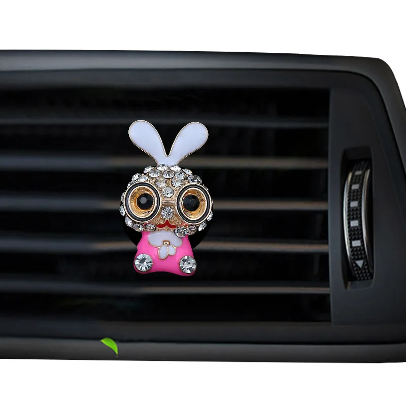 Rabbit style car air freshener perfume bottle diffuser in the car auto Air conditioner outlet vent air Perfume clip