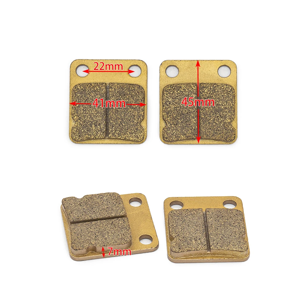 Wear-Resisting copper Brake Pads Set (2 Pcs) Quad Atv Bashan Rear KAYO SHINERAY SPY VENOM HAILI 150/200/250/350 cc