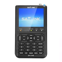 Satlink Sp-2100 Sat Dvb S/s2 Satfinder Mpeg-2/4 Digital Satellite Finder Meter 3.5 Inch Signal Finder Meter