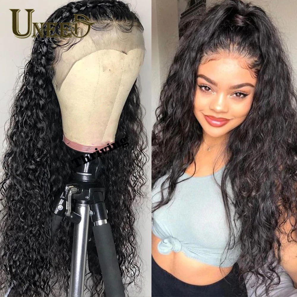 

Brazilian Water Wave Lace Front Human Hair Wigs For Black Women 13*4 Wig Remy Hair With Baby Hair Pre Plucked Natural Hairline