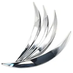 4pcs Chrome Car Wheel Eyebrow Arch Trim Lip Fender Flares Protector Anti-scratch
